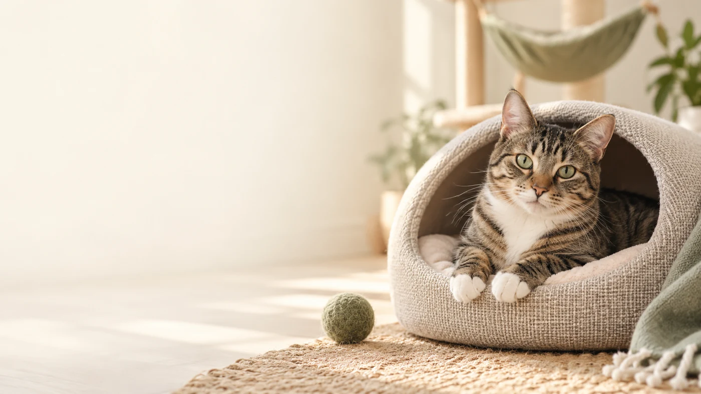Contexto de Comparador de descanso e abrigo para gatos