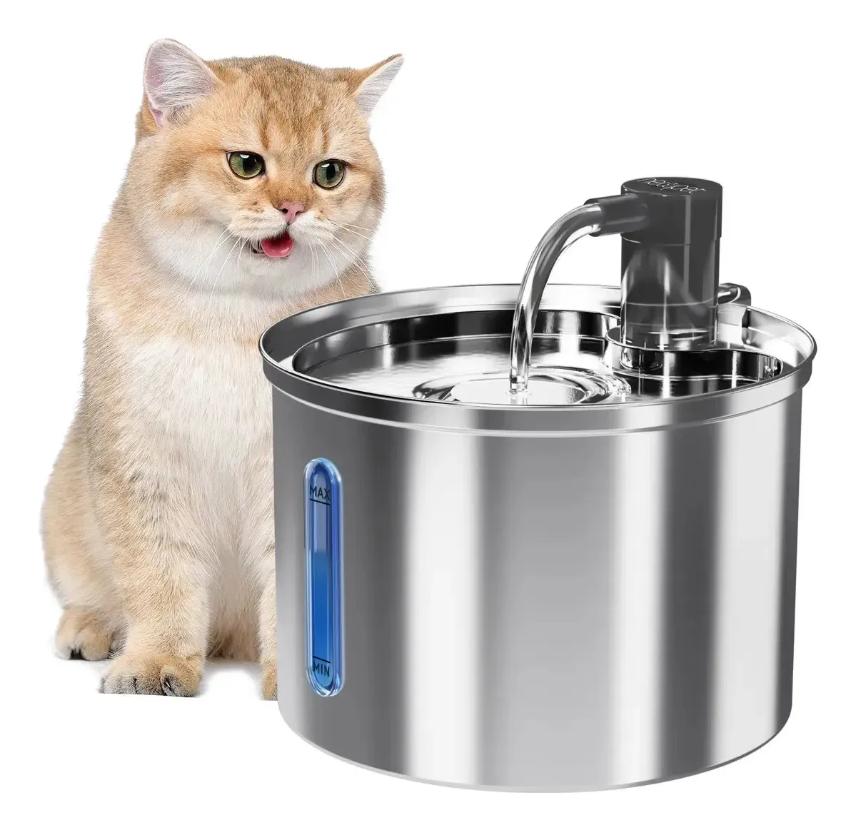 NewPet — fonte USB de inox — Prata;capacidadepeso3kg selecionada;1filtro